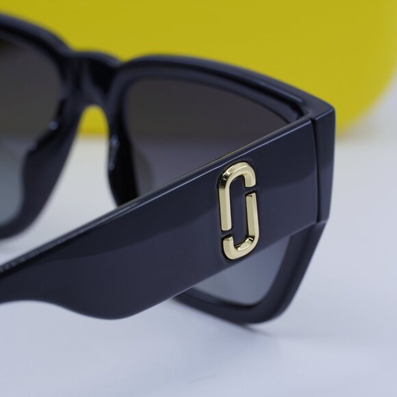 Marc Jacobs MARC 646/S 008A WJ Square Sunglasses - Black\Grey Polarized - Picture 6 of 9